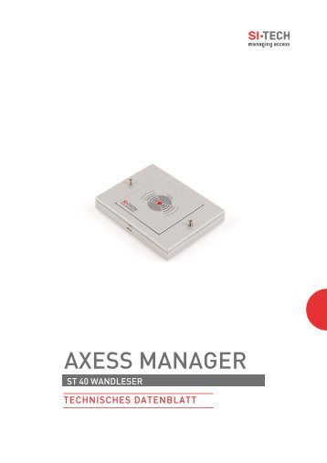 Technisches Datenblatt_Axess Manager