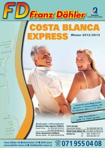 SPANIEN • Costa Blanca - Franz Dähler Reisen