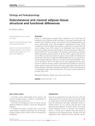 Subcutaneous and visceral adipose tissue - Beck Natural Medicine ...