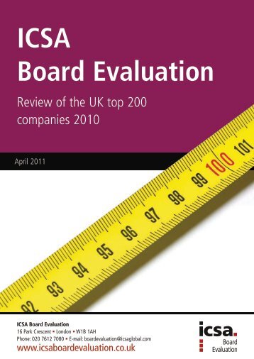 ICSA Board Evaluation