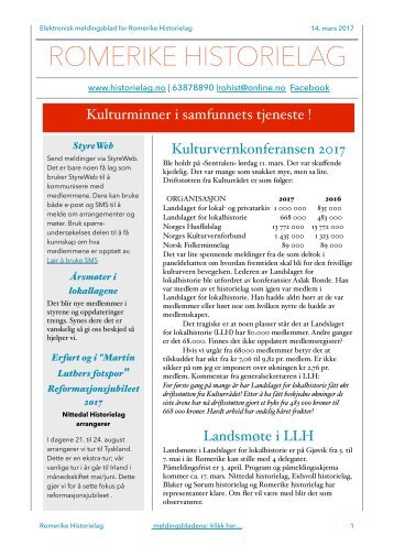 e-meldingsblad mars 2017