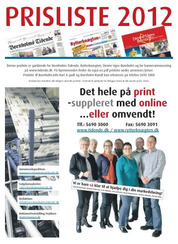 Det hele på print -suppleret med online - Bornholms Tidende