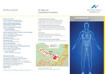 Patientenforum - Klinik fuer Onkologie und Haematologie am ...