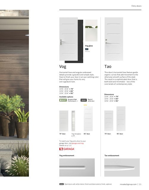 Novatech Entry Doors Catalog