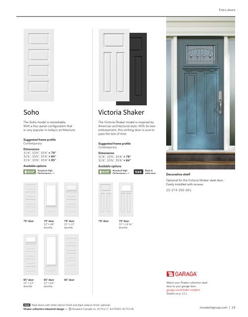 Novatech Entry Doors Catalog