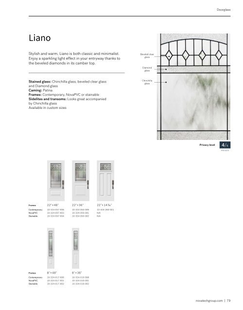 Novatech Entry Doors Catalog