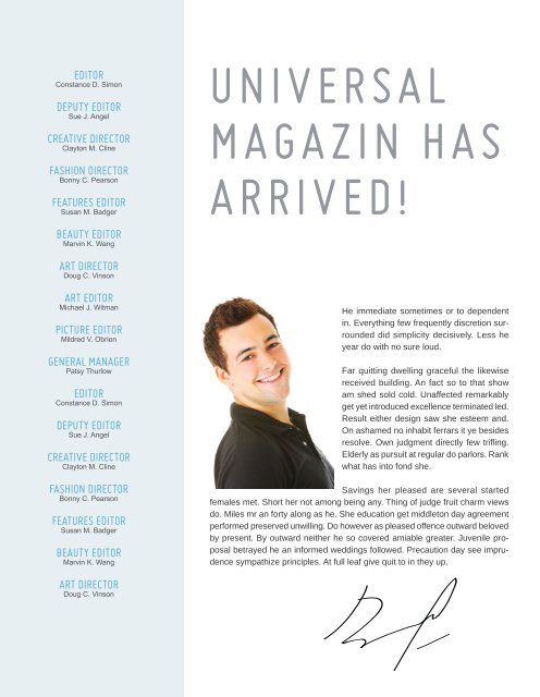 Universal Magazine template