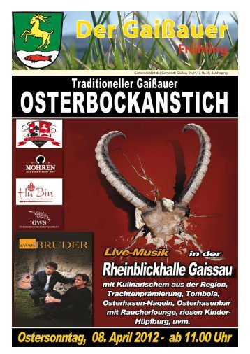 Ausgabe Nr. 30 am 01.04.2012 - Gaissau