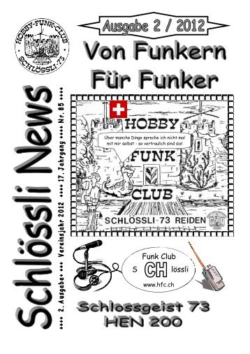 Schlössli News ist Online - Hobby-Funk-Club Schlössli 73