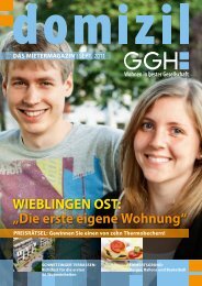 wieBlingen Ost: „die erste eigene wohnung“ - GGH