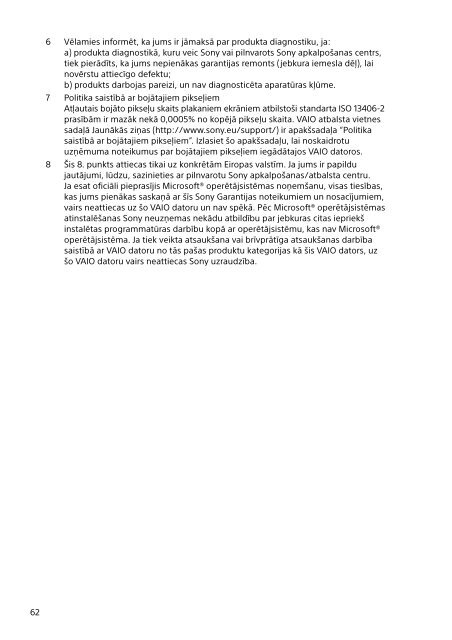 Sony SVF14A1S9R - SVF14A1S9R Documents de garantie Estonien