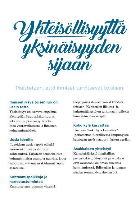 Vantaan Kokoomuksen kuntaohjelma 2017-2021