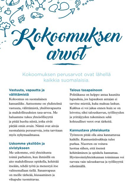 Vantaan Kokoomuksen kuntaohjelma 2017-2021