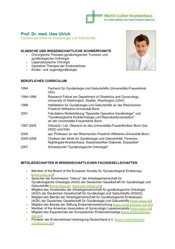 Prof. Dr. med. Uwe Ulrich