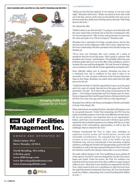 North Shore Golf Magazine Spring 2017