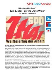 Zum 1. Mai – auf ins „Rote Wien“ - SPD-Reiseservice