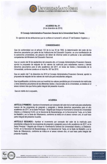 Derechos Pecuniarios 2017