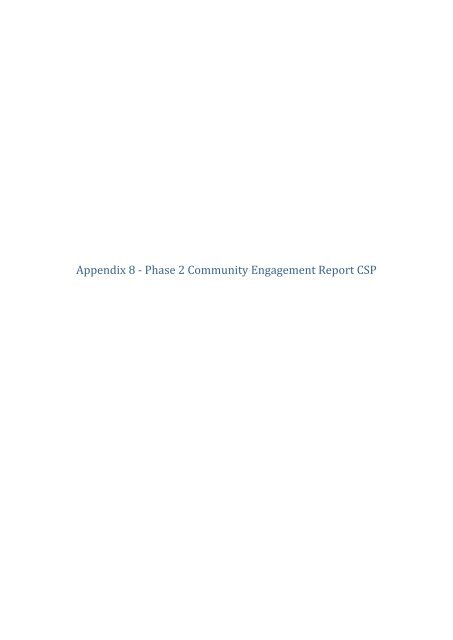 Special Rate Variation  Community Engagement Report - Shoalhaven City Council