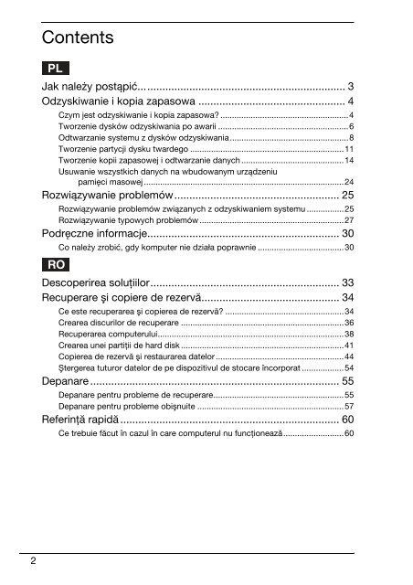 Sony VGN-FW5JTF - VGN-FW5JTF Guide de d&eacute;pannage Roumain