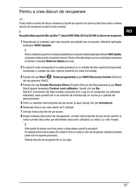 Sony VGN-FW5JTF - VGN-FW5JTF Guide de d&eacute;pannage Roumain