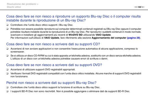 Sony VGN-FW5JTF - VGN-FW5JTF Mode d'emploi Italien