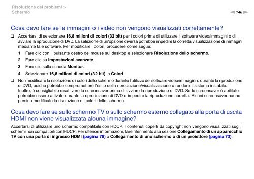 Sony VGN-FW5JTF - VGN-FW5JTF Mode d'emploi Italien