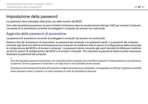 Sony VGN-FW5JTF - VGN-FW5JTF Mode d'emploi Italien