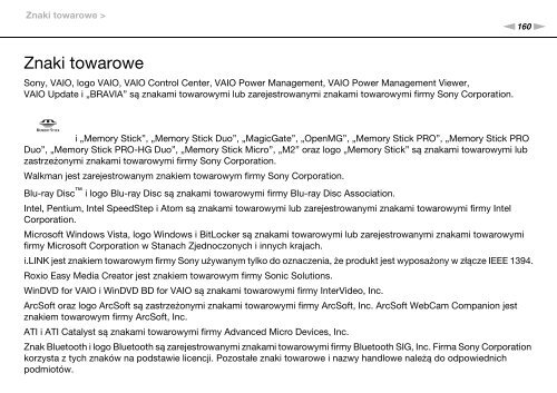 Sony VGN-FW5JTF - VGN-FW5JTF Mode d'emploi Polonais