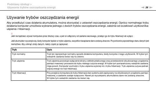 Sony VGN-FW5JTF - VGN-FW5JTF Mode d'emploi Polonais