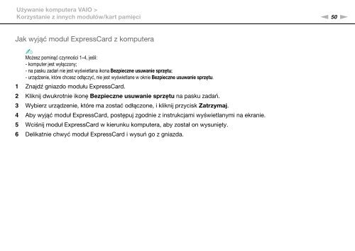 Sony VGN-FW5JTF - VGN-FW5JTF Mode d'emploi Polonais