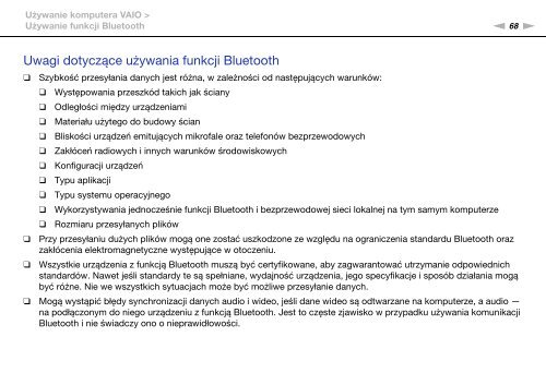 Sony VGN-FW5JTF - VGN-FW5JTF Mode d'emploi Polonais