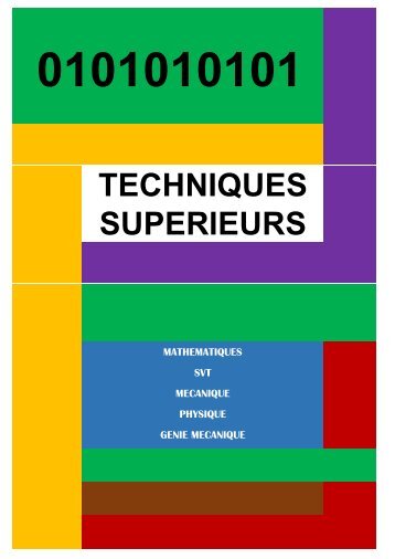 Techniques Sup Maths Phys SVT Méca 2017