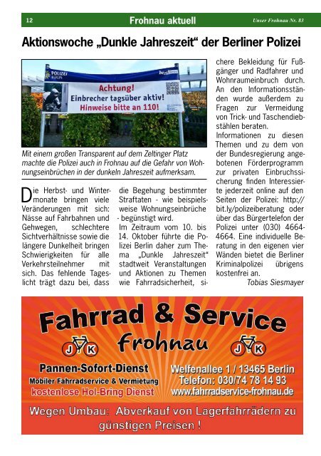 Unser Frohnau 83 (Dezember 2016)