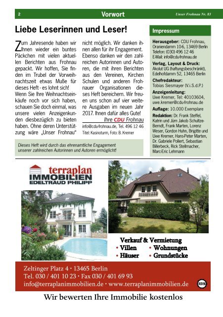 Unser Frohnau 83 (Dezember 2016)