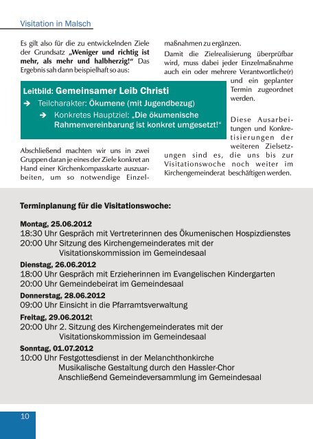 6.00 Uhr - Melanchthongemeinde Malsch