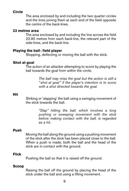 FIH Rules of Hockey 2017