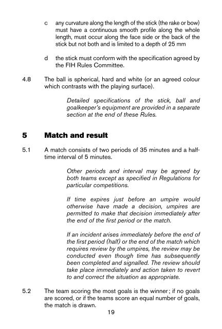 FIH Rules of Hockey 2017