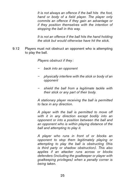 FIH Rules of Hockey 2017