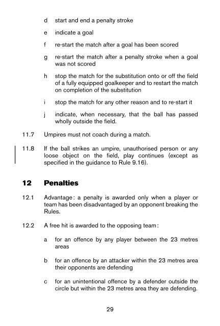 FIH Rules of Hockey 2017