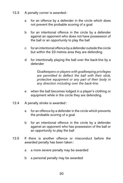 FIH Rules of Hockey 2017