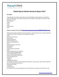 2017-2022 Global Glycols Market Research Study