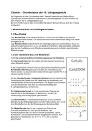 Chemie – Grundwissen der 10 - Melanchthon-Gymnasium Nürnberg