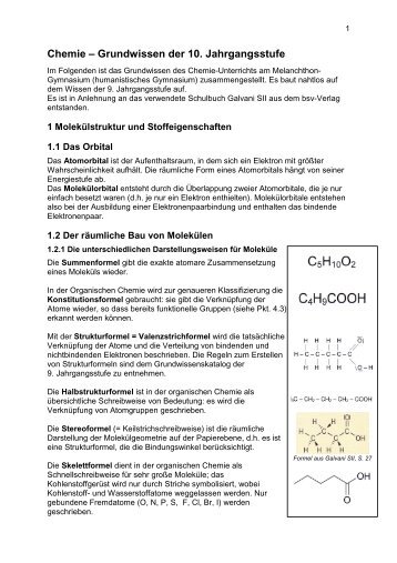 Chemie – Grundwissen der 10 - Melanchthon-Gymnasium Nürnberg