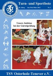 Unsere Judokas bei der Gürtelprüfung - TSV Osterholz-Tenever ...