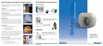 Die Gluten Index Methode von Perten Instruments