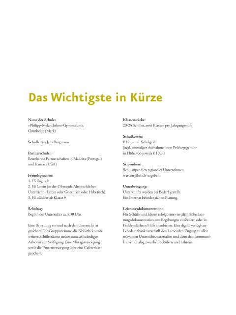 Lernen im Grünen - Docemus Privatschulen