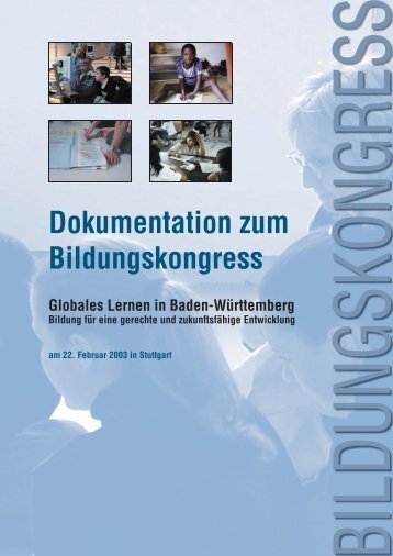 Dokumentation zum Bildungskongress - Institut für ...