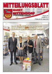 Mitteilungsblatt annahmeschluss - Nittendorf