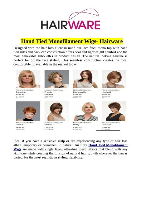 monofilament fabric for wigs