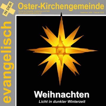 Gemeindebrief Nr. 2/2008 - Evangelische Oster-Kirchengemeinde ...